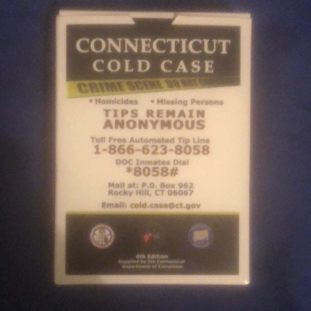 CT Cold Case 4th Edition Playing Cards